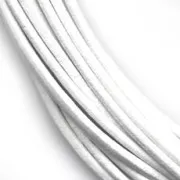 Leather cord 2mm white x 2m