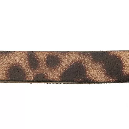 Leather lace 10mm Leopard x30cm