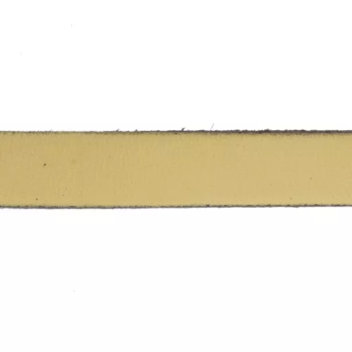 Leather lace 10mm Gold tone x30cm