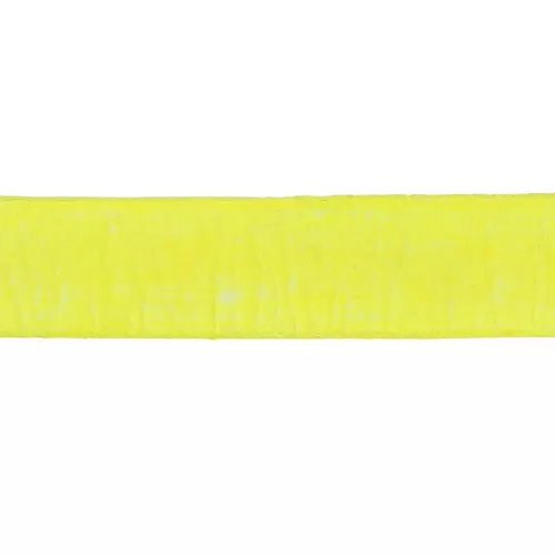Leather lace 10mm Yellow Fluo x30cm