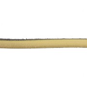 Leather lace 5x2mm Gold tone x30cm|raw }}