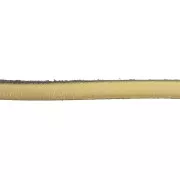 Leather lace 5x2mm Gold tone x30cm