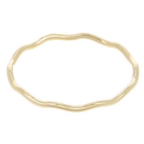 Fine wavy ring - Size 55 - Gold filled x1