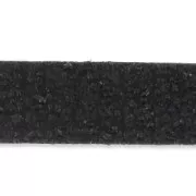 Leather lace textured 10mm Black x30cm