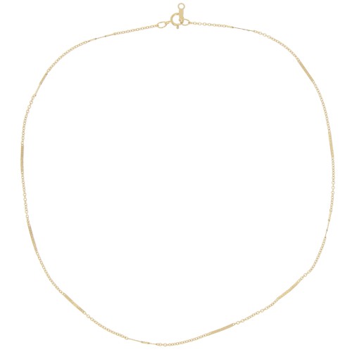 1.35mm Fancy mesh choker - Gold filled x45cm