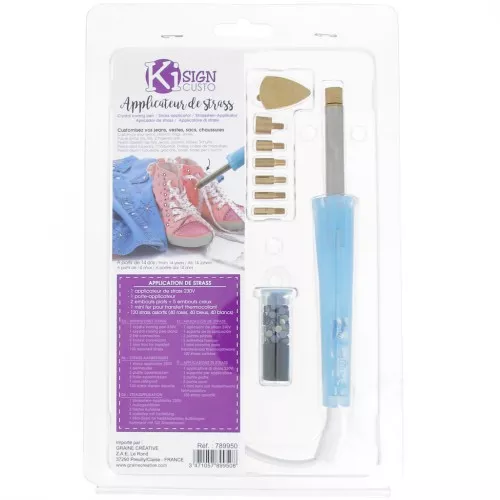 Hotfix rhinestone applicator with 7 spare tips and 120 rhinestones x1
