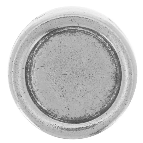 Decorative round lace pusher 10 mm - Antique silver plating x1
