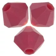 4mm Preciosa - Rondelle Bead - Siam Matt x30