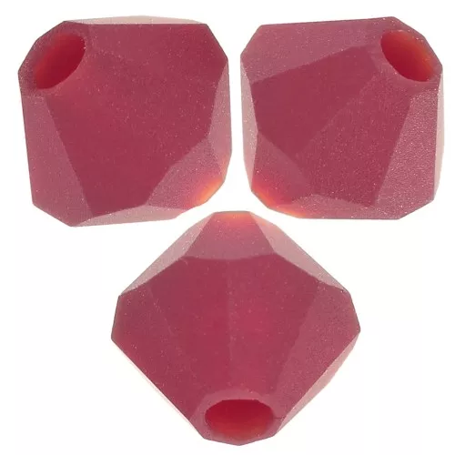 4mm Preciosa - Rondelle Bead - Siam Matt x30