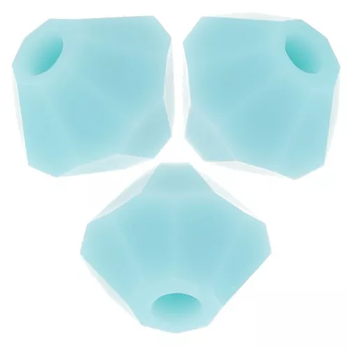 4mm Preciosa - Rondelle Bead - Turquoise Matt x30