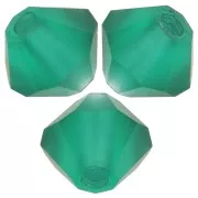 4mm Preciosa - Rondelle Bead - Emerald Matt x30