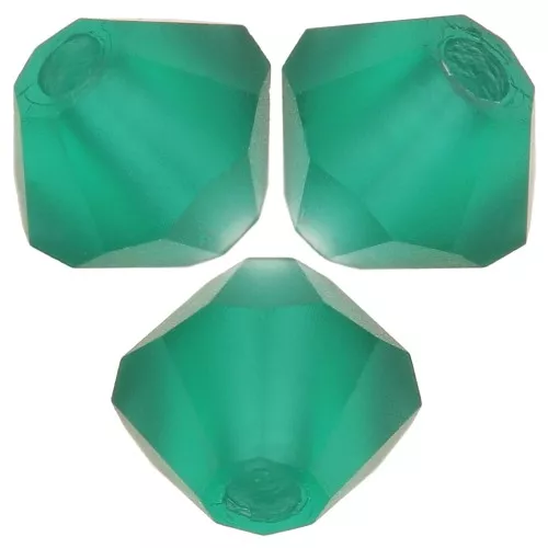 4mm Preciosa - Rondelle Bead - Emerald Matt x30