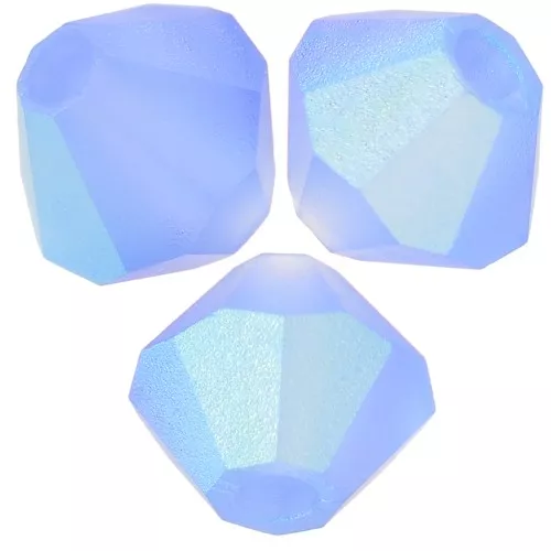 4mm Preciosa - Rondelle Bead - Sapphire AB Matt x30