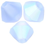 4mm Preciosa - Rondelle Bead - Light Sapphire AB Matt x30|raw }}