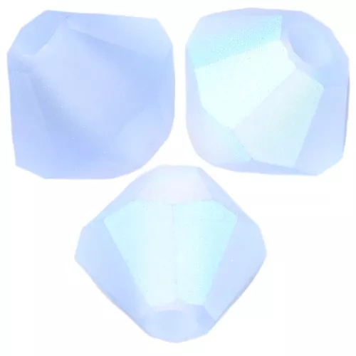 4mm Preciosa - Rondelle Bead - Light Sapphire AB Matt x30