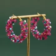 4mm Preciosa - Rondelle Bead - Emerald AB Matt x30