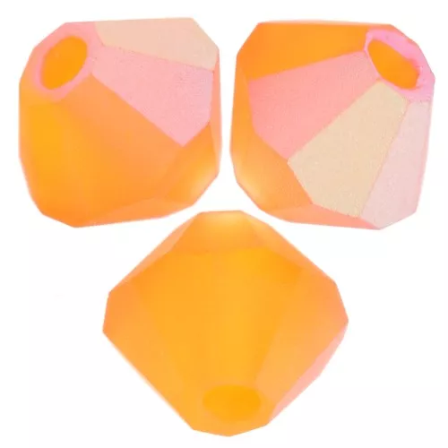 4mm Preciosa - Rondelle Bead - Sun AB Matt x30
