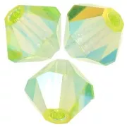 4mm Preciosa - Rondelle Bead - Limecicle AB 2X x30