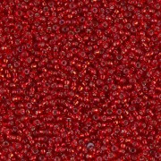 Miyuki Seed beads 15/0 1419 - Dyed Silver Lined Red x8g|raw }}