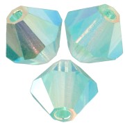 4mm Preciosa - Rondelle Bead - Caribbean Sea AB 2X x30|raw }}