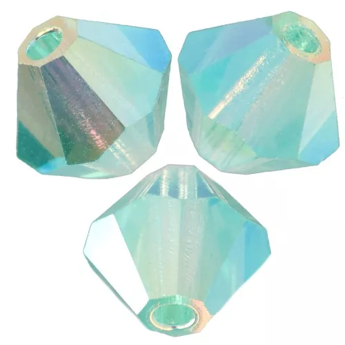 4mm Preciosa - Rondelle Bead - Caribbean Sea AB 2X x30