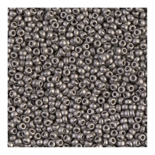 Miyuki Seed beads 15/0 190F - Mat Nickel Plated x5g