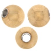 4mm 316L stainless steel round beads - Gold x100|raw }}