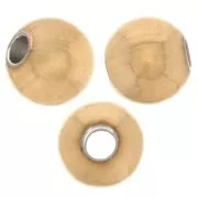 4 mm round beads - Gold-plated 316F stainless steel x100