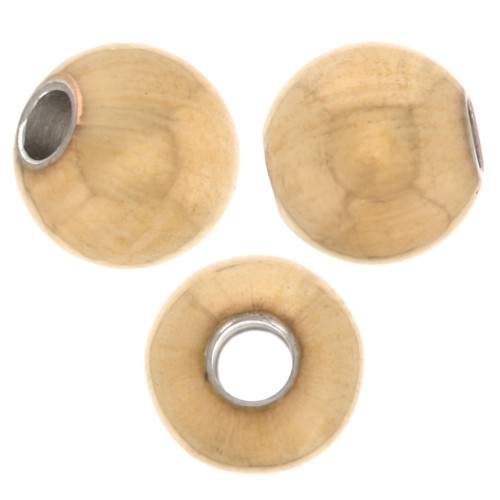4mm 316L stainless steel round beads - Gold x100