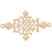 38x23mm Cross insert Touareg - Gold Tone x1