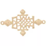 38x23mm Cross insert Touareg - Gold Tone x1