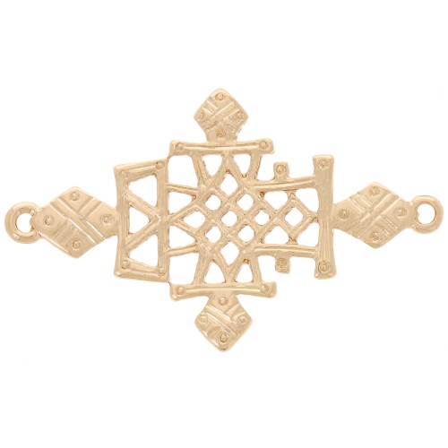 38x23mm Cross insert Touareg - Gold Tone x1