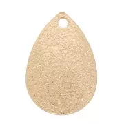 13.5x9mm Diamond-effect drop sequin - Rhodium x1