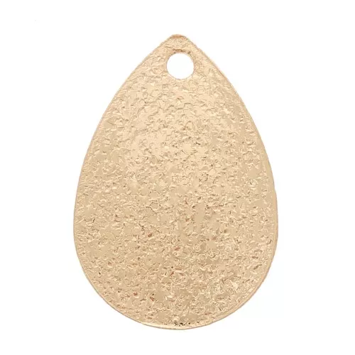 13.5x9mm Diamond-effect drop sequin - Rhodium x1