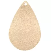 25.5x16.5mm Diamond-effect drop sequin - Gold Tone x1