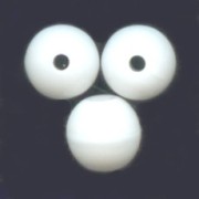 Round beads 4mm Opaque White  x50|raw }}