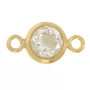 4.5mm Round spacers - Zirconium oxide - Gold filled x10