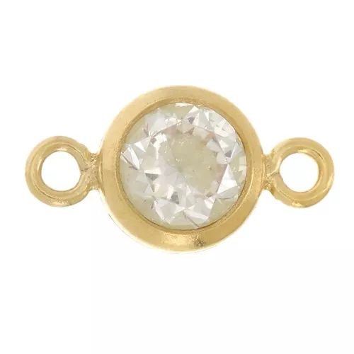 4.5mm Round spacers - Zirconium oxide - Gold filled x10