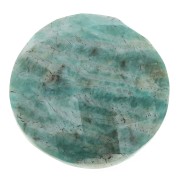 Round facetted cabochon 18mm Amazonite x1|raw }}