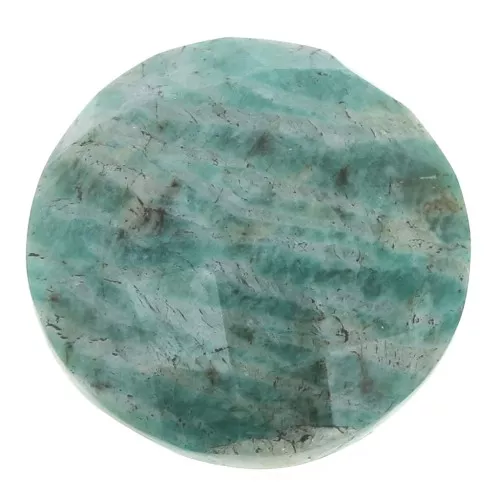Round facetted cabochon 18mm Amazonite x1