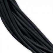 Leather cord 2mm black with blue shade x 1.9 m|raw }}