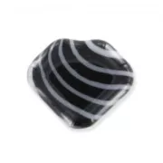 puck like diamond 13mm striped Black/white x1
