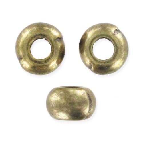 Flat round 5x3,1mm - Old Gold Tone x20