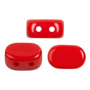 4x6mm Lipsi® Glass beads by Puca® - Opaque Red Coral x10g|raw }}