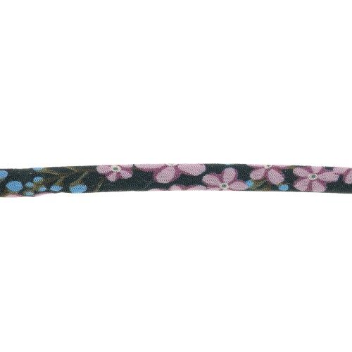 Liberty fabric cord - Star Anise - Black - Lilac - Blue x1m