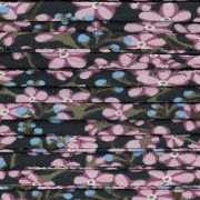 Liberty fabric cord - Star Anise - Black - Lilac - Blue x1m