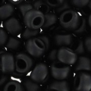 Miyuki Seed beads 8/0 401F - Black Mat x8g
