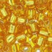 Miyuki Seed beads 8/0 4 - Dark Topaz Silverline|raw }}