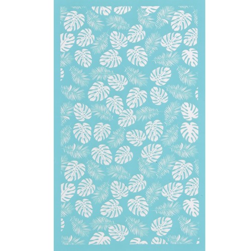 80x140mm Silk Screen for polymer clay - Tropical foliage pattern x1