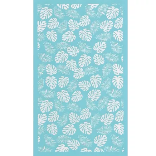 80x140mm Silk Screen for polymer clay - Tropical foliage pattern x1